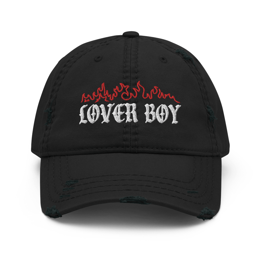 Flaming Lover Boy Distressed Dad Hat Goth Cloth Co.
