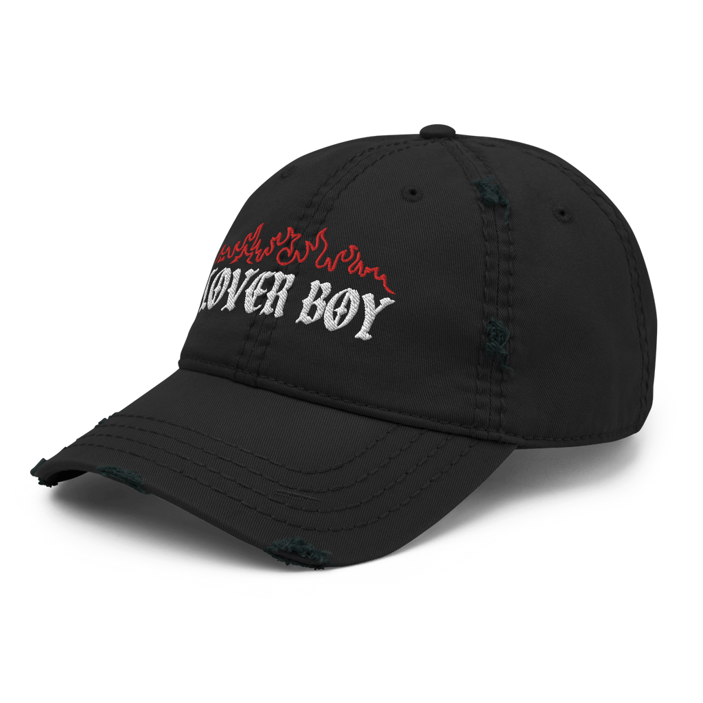 Flaming Lover Boy Distressed Dad Hat Goth Cloth Co.