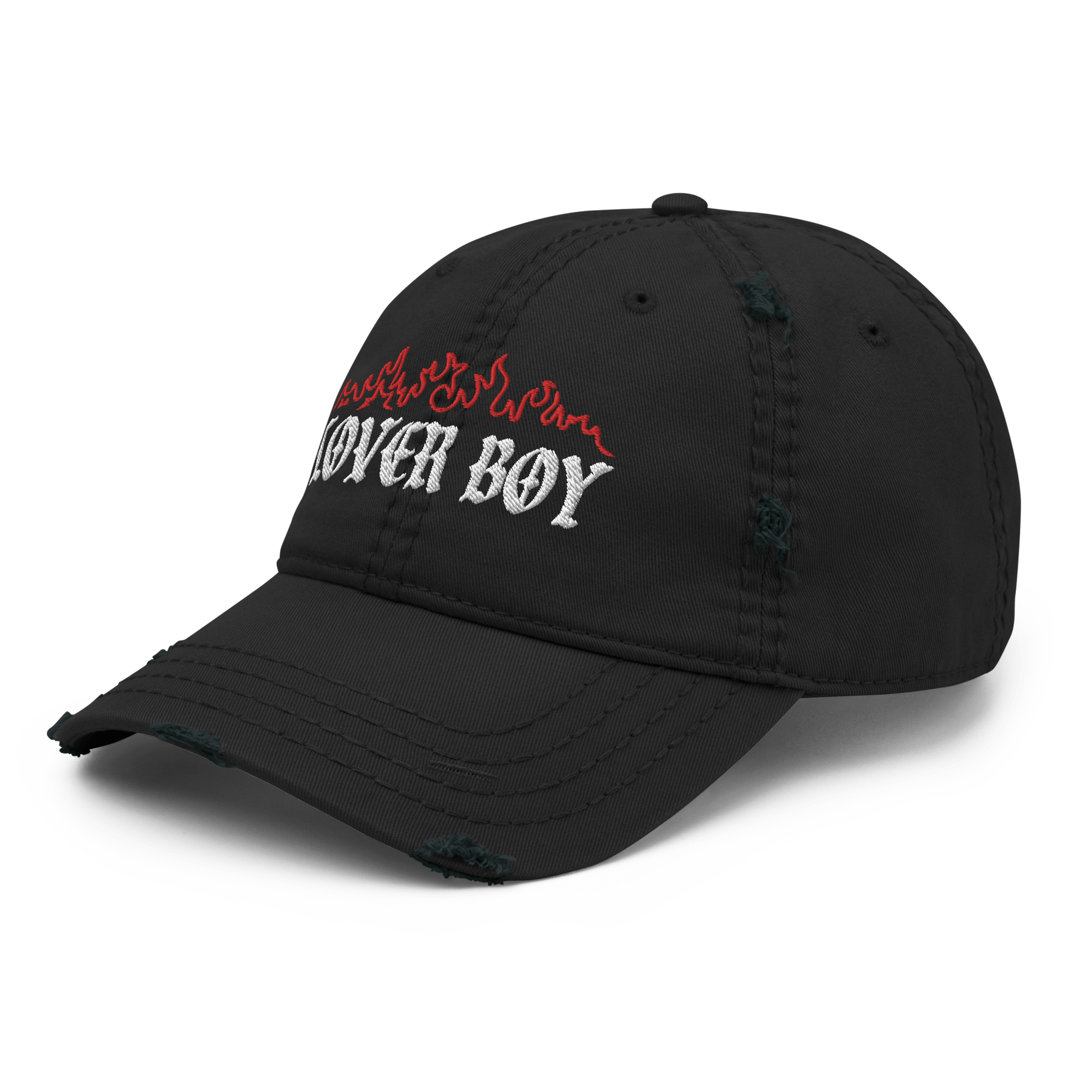 Flaming Lover Boy Distressed Dad Hat Goth Cloth Co.