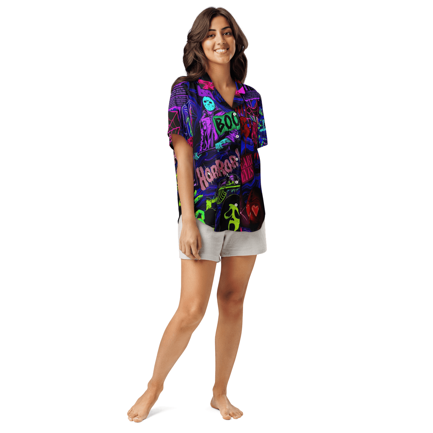 Freaky Frights Silky Pajama Top Goth Cloth Co.