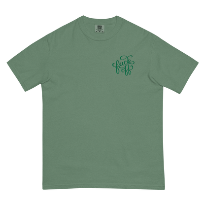 Fuck Off Embroidered Comfy Tee Goth Cloth Co.