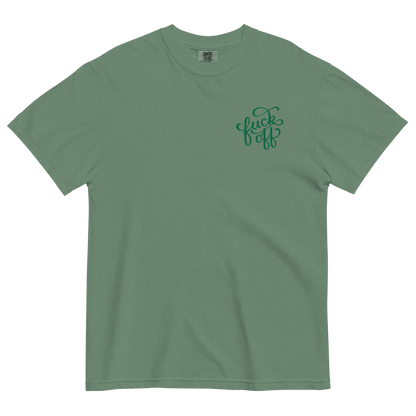 Fuck Off Embroidered Comfy Tee Goth Cloth Co.