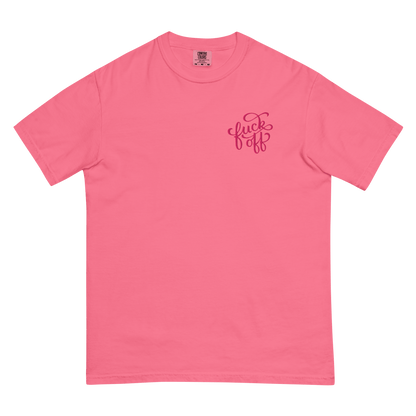 Fuck Off Embroidered Comfy Tee Goth Cloth Co.