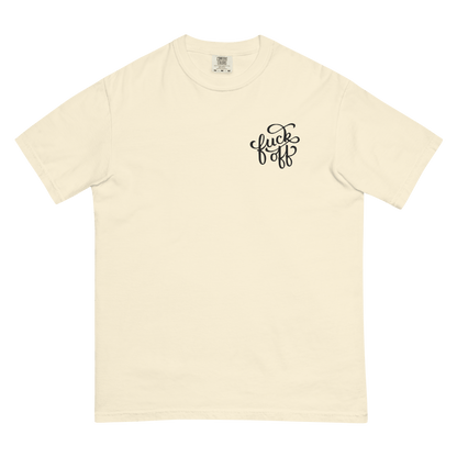 Fuck Off Embroidered Comfy Tee Goth Cloth Co.