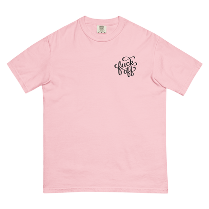 Fuck Off Embroidered Comfy Tee Goth Cloth Co.