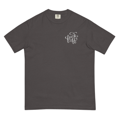 Fuck Off Embroidered Comfy Tee Goth Cloth Co.