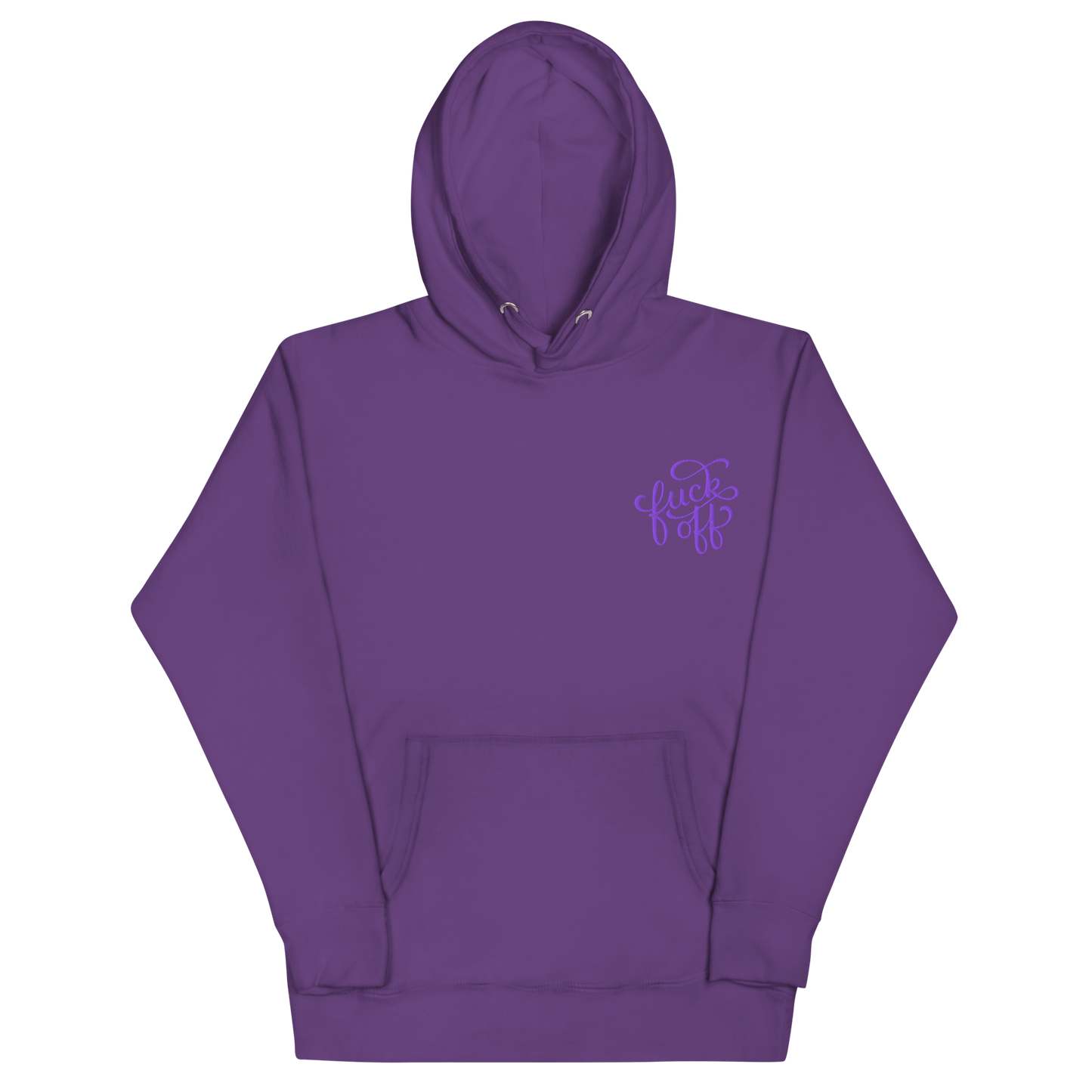 Fuck Off Embroidered Hoodie Goth Cloth Co.