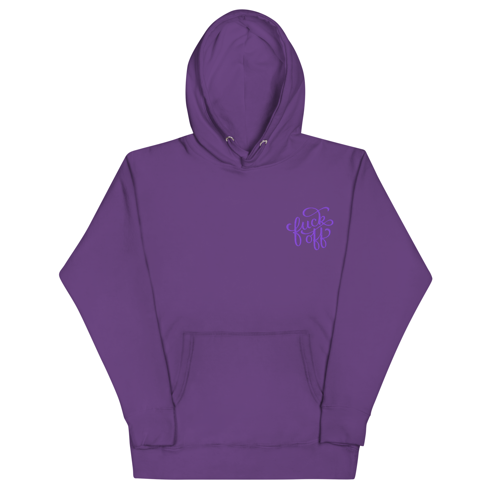 Fuck Off Embroidered Hoodie Goth Cloth Co.