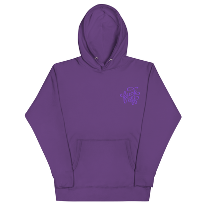Fuck Off Embroidered Hoodie Goth Cloth Co.