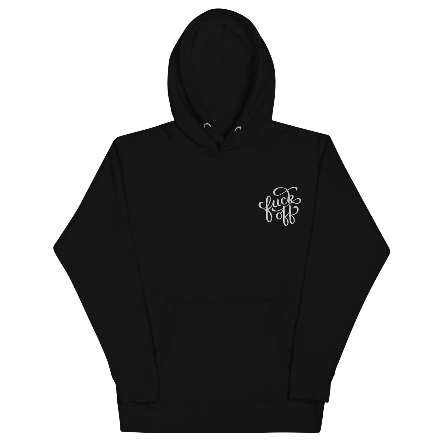 Fuck Off Embroidered Hoodie Goth Cloth Co.