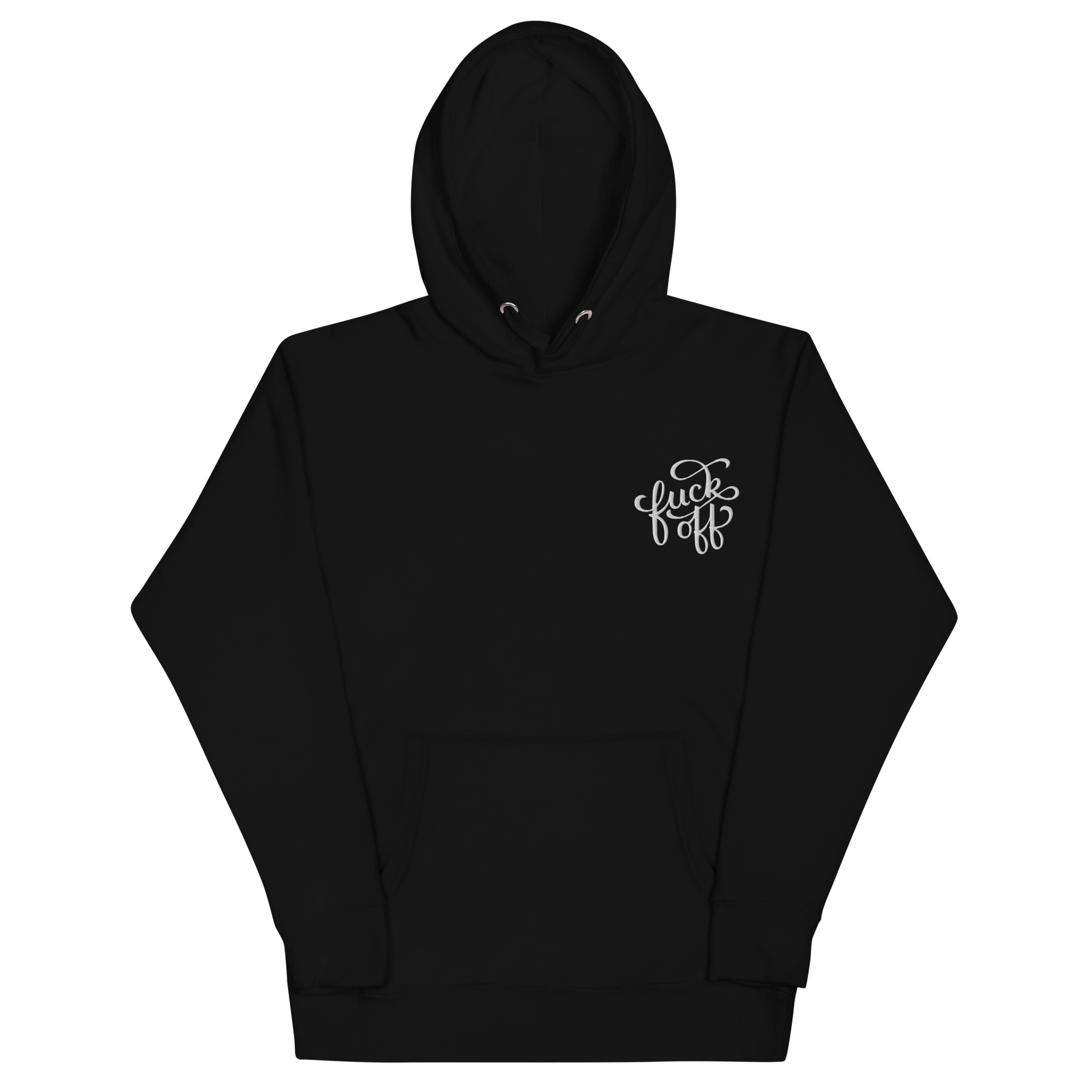 Fuck Off Embroidered Hoodie Goth Cloth Co.
