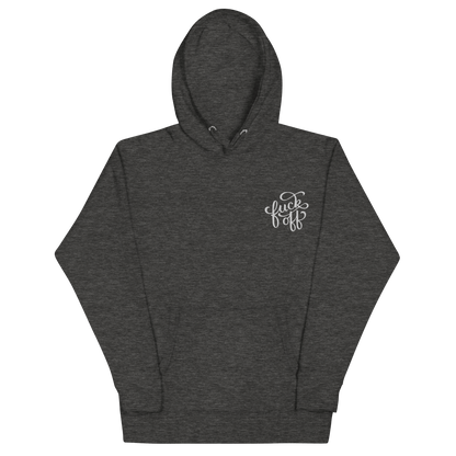Fuck Off Embroidered Hoodie Goth Cloth Co.