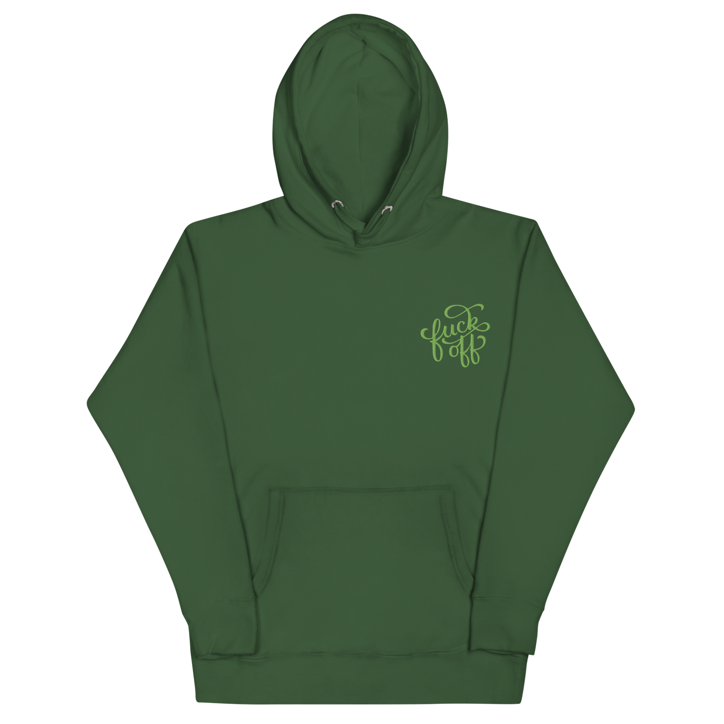 Fuck Off Embroidered Hoodie Goth Cloth Co.