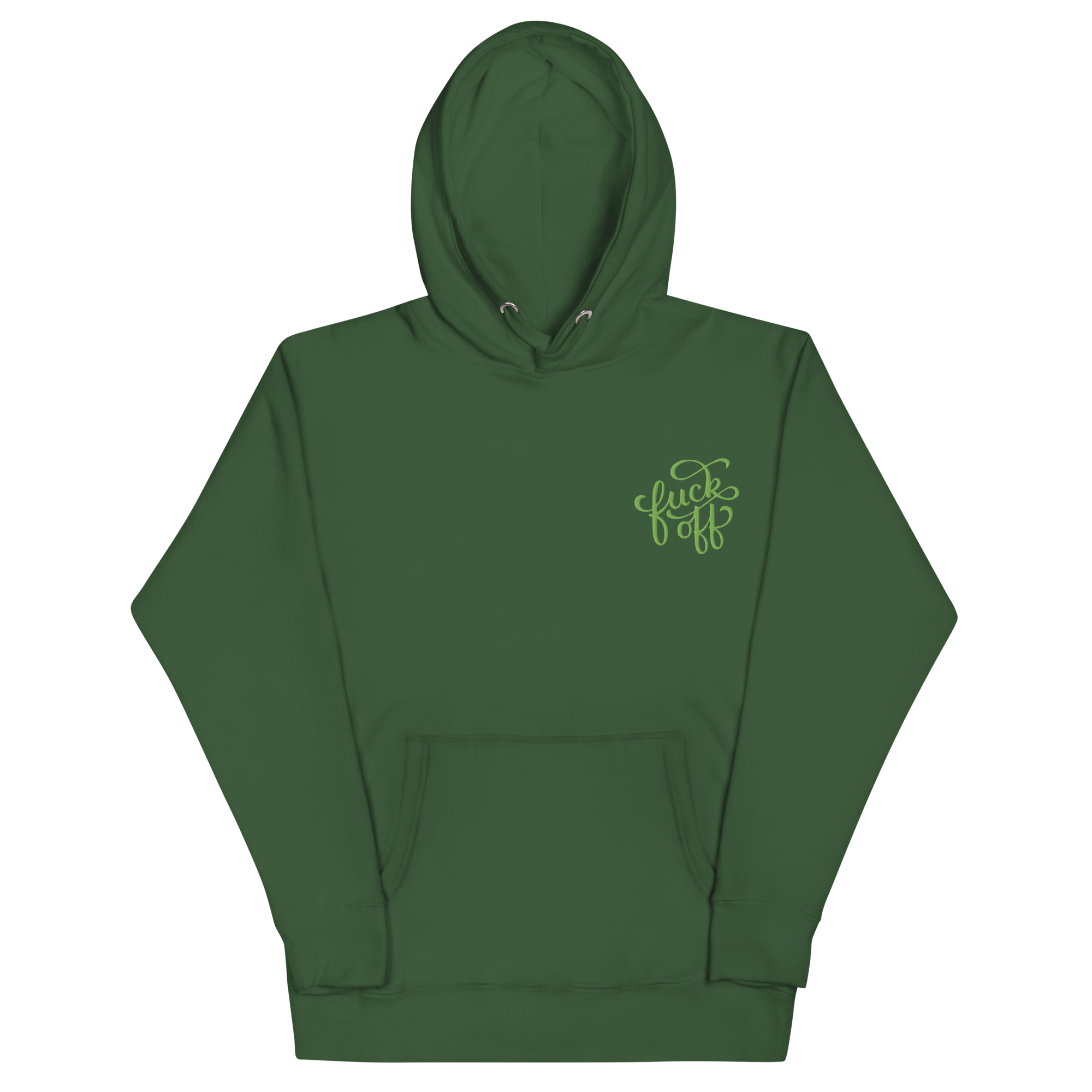 Fuck Off Embroidered Hoodie Goth Cloth Co.