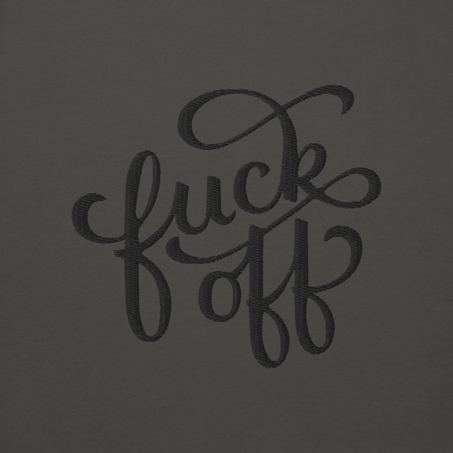 Fuck Off Embroidered Hoodie Goth Cloth Co.