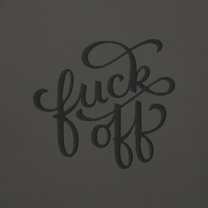 Fuck Off Embroidered Hoodie Goth Cloth Co.