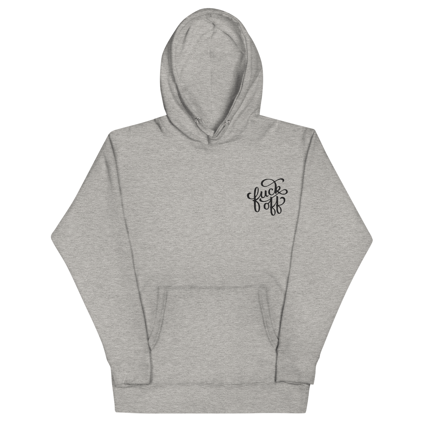 Fuck Off Embroidered Hoodie Goth Cloth Co.