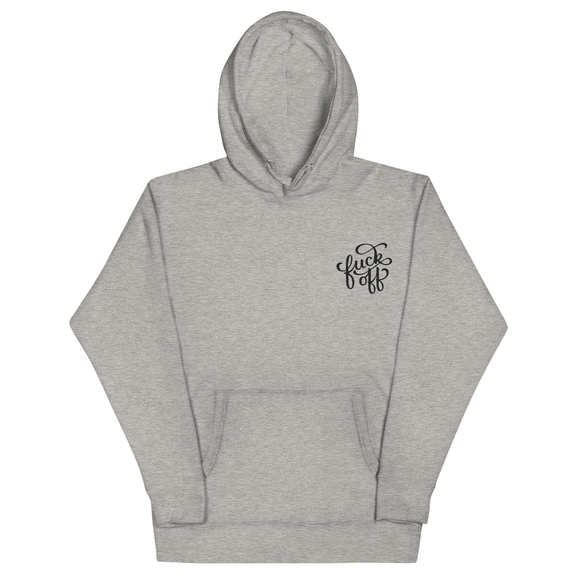 Fuck Off Embroidered Hoodie Goth Cloth Co.