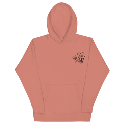 Fuck Off Embroidered Hoodie Goth Cloth Co.