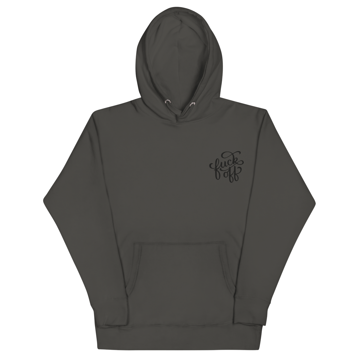 Fuck Off Embroidered Hoodie Goth Cloth Co.