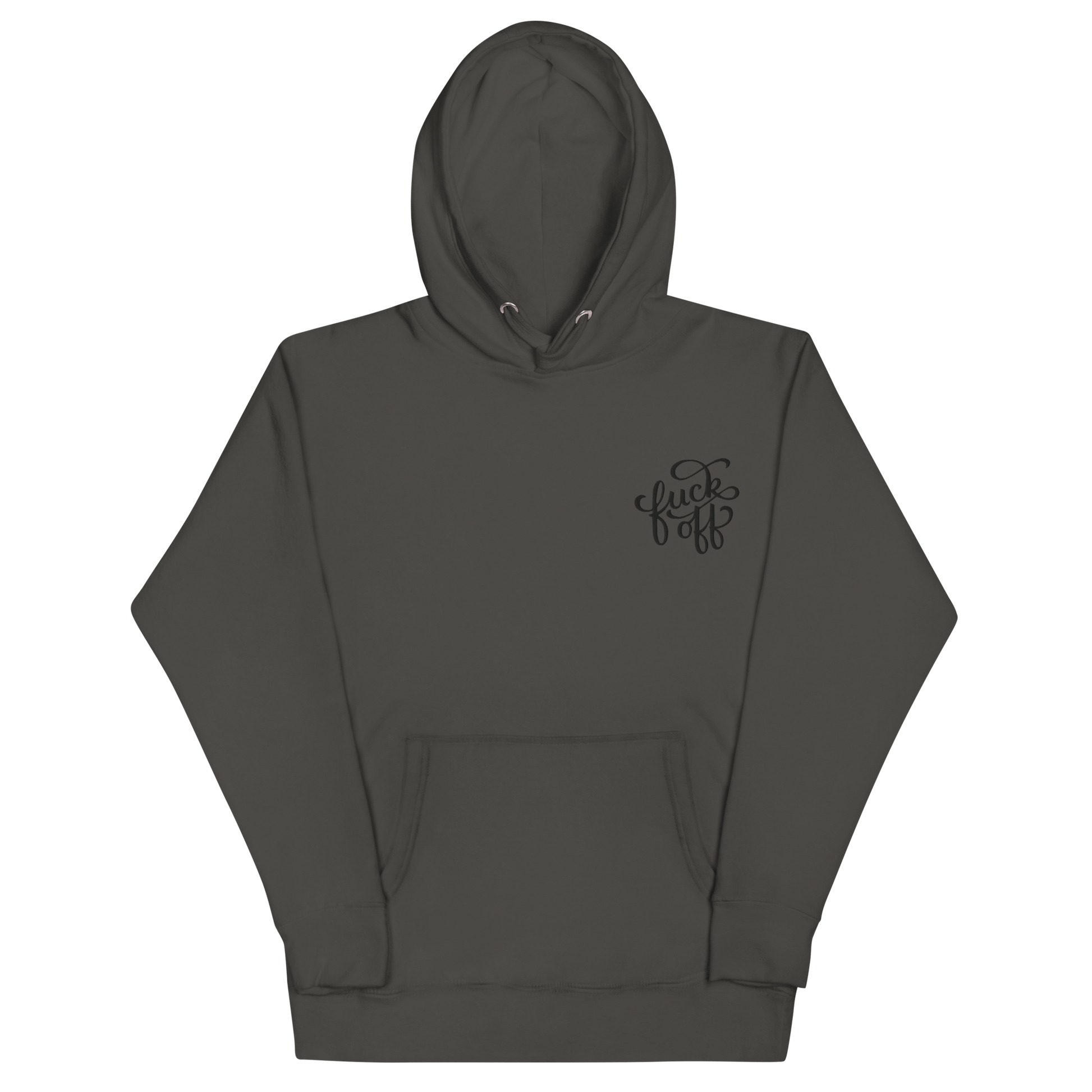 Fuck Off Embroidered Hoodie Goth Cloth Co.