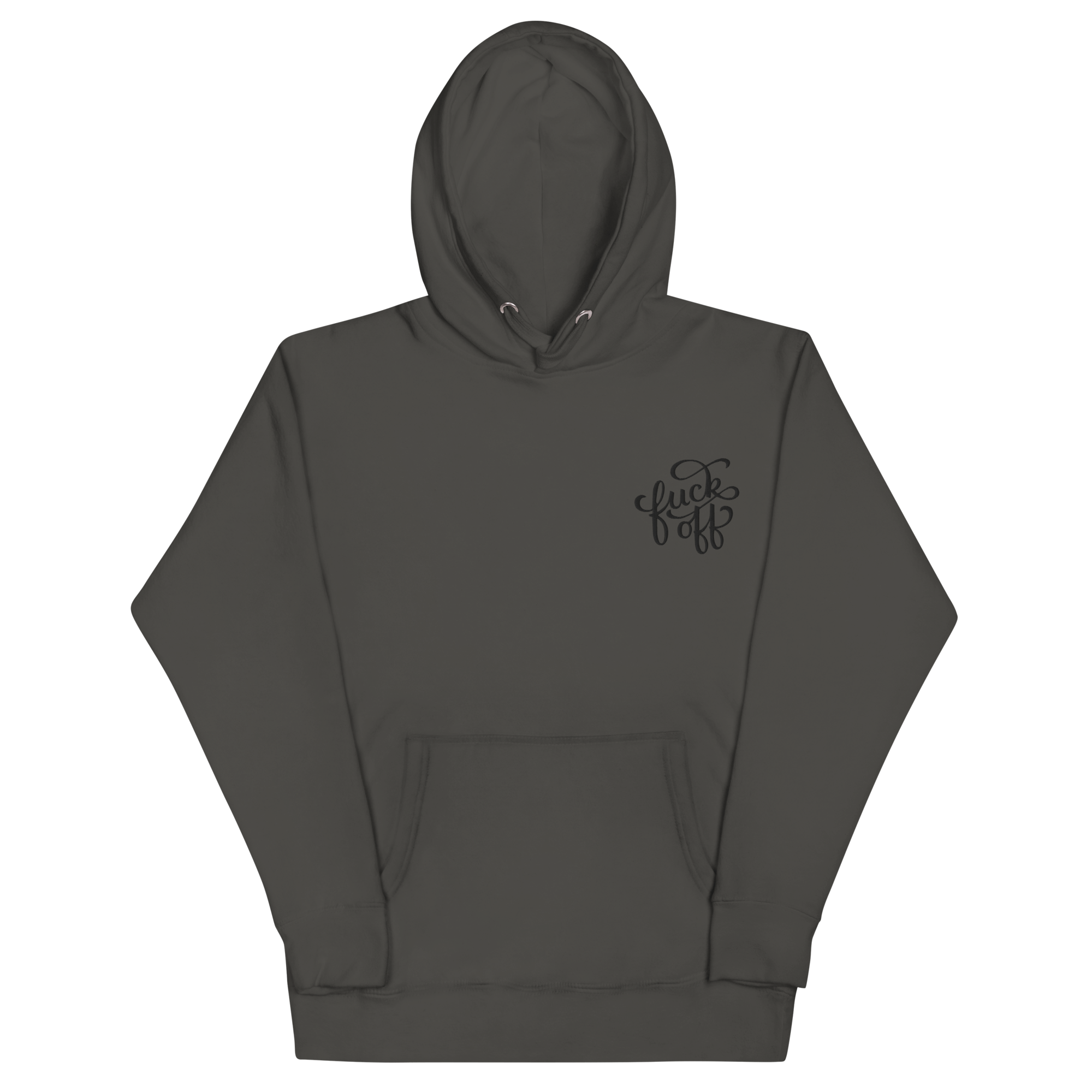 Fuck Off Embroidered Hoodie Goth Cloth Co.