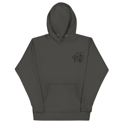 Fuck Off Embroidered Hoodie Goth Cloth Co.