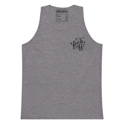 Fuck Off Embroidered Tank Top Goth Cloth Co.