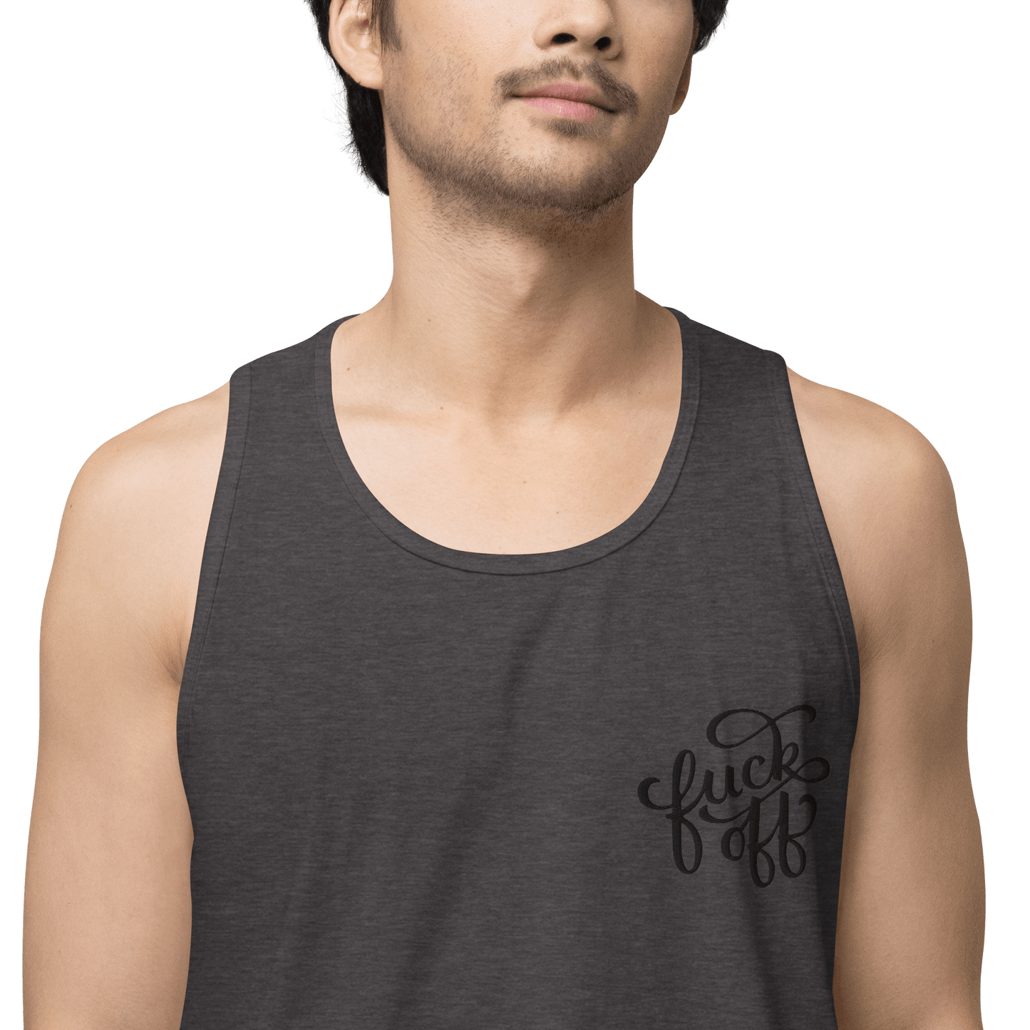 Fuck Off Embroidered Tank Top Goth Cloth Co.