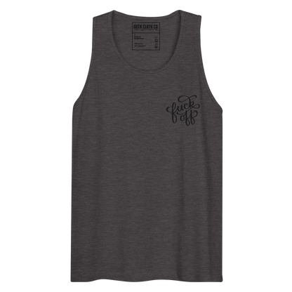Fuck Off Embroidered Tank Top Goth Cloth Co.