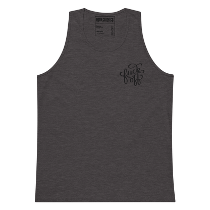 Fuck Off Embroidered Tank Top Goth Cloth Co.