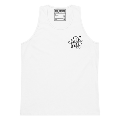 Fuck Off Embroidered Tank Top Goth Cloth Co.