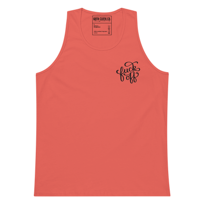 Fuck Off Embroidered Tank Top Goth Cloth Co.