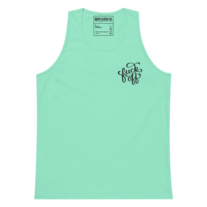 Fuck Off Embroidered Tank Top Goth Cloth Co.