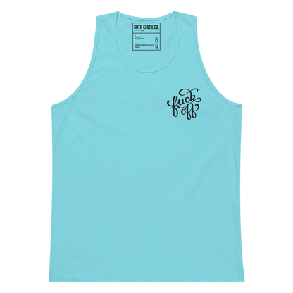 Fuck Off Embroidered Tank Top Goth Cloth Co.