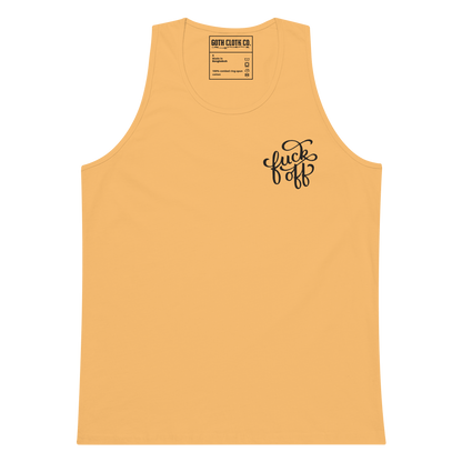 Fuck Off Embroidered Tank Top Goth Cloth Co.