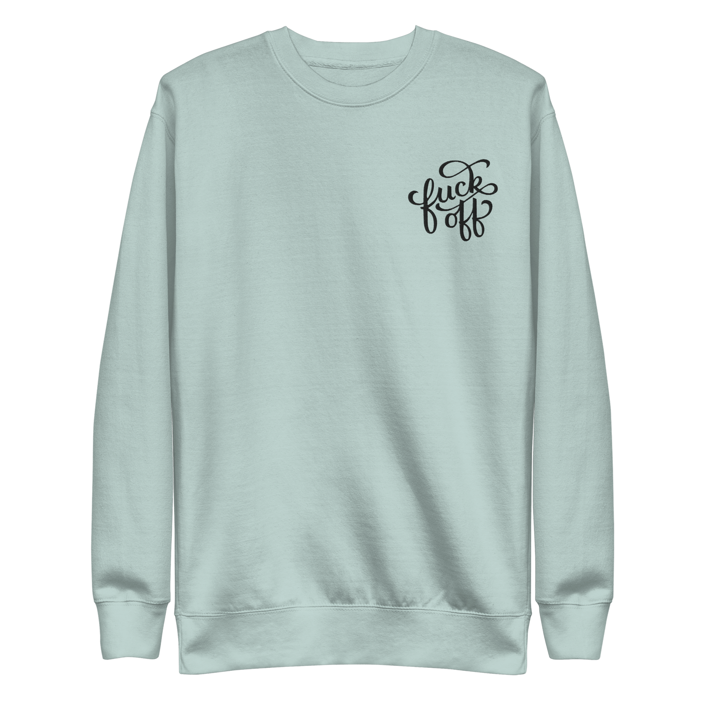 Fuck Off Embroidered Unisex Sweatshirt Goth Cloth Co.