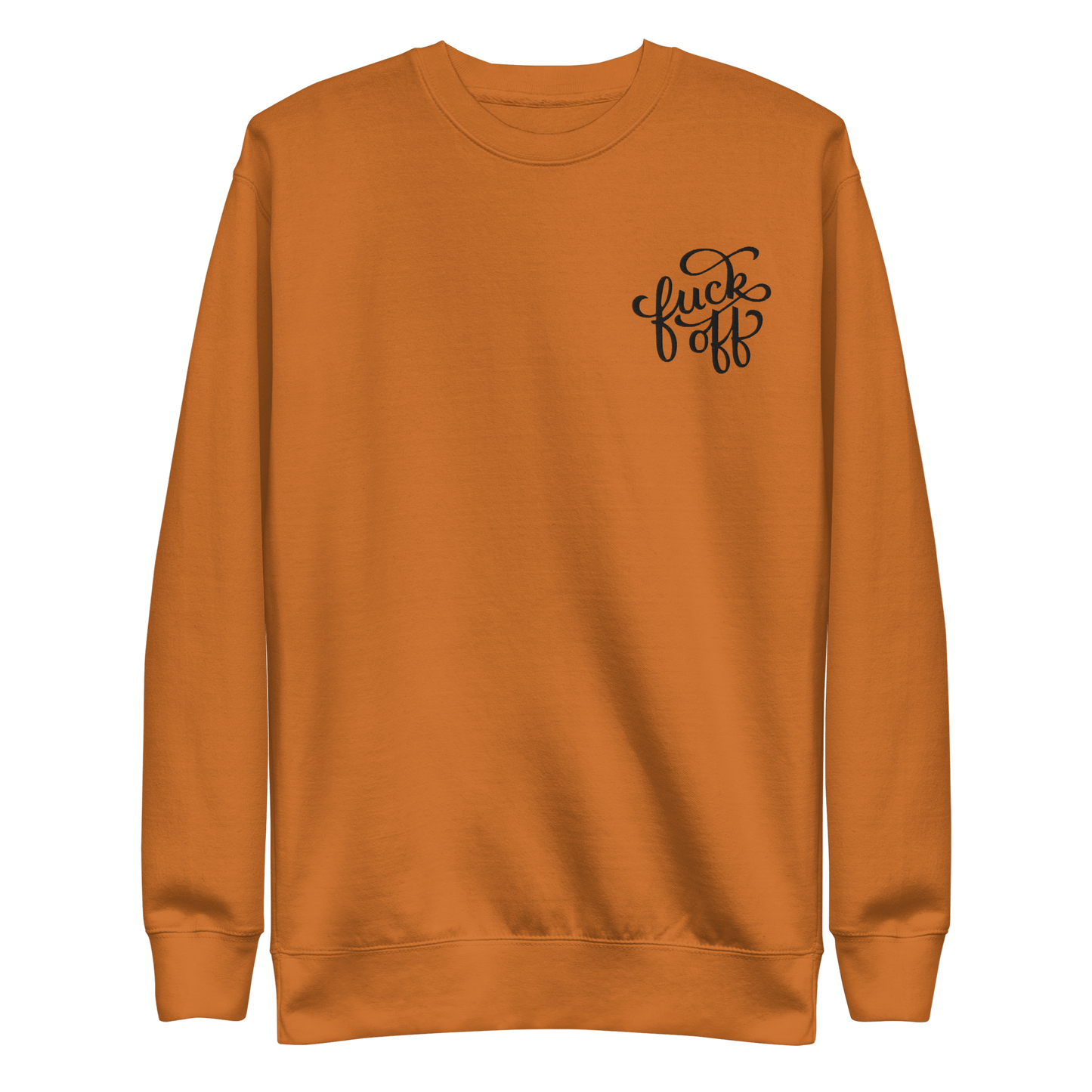 Fuck Off Embroidered Unisex Sweatshirt Goth Cloth Co.