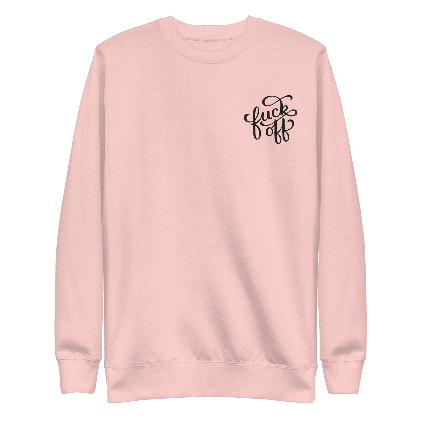 Fuck Off Embroidered Unisex Sweatshirt Goth Cloth Co.