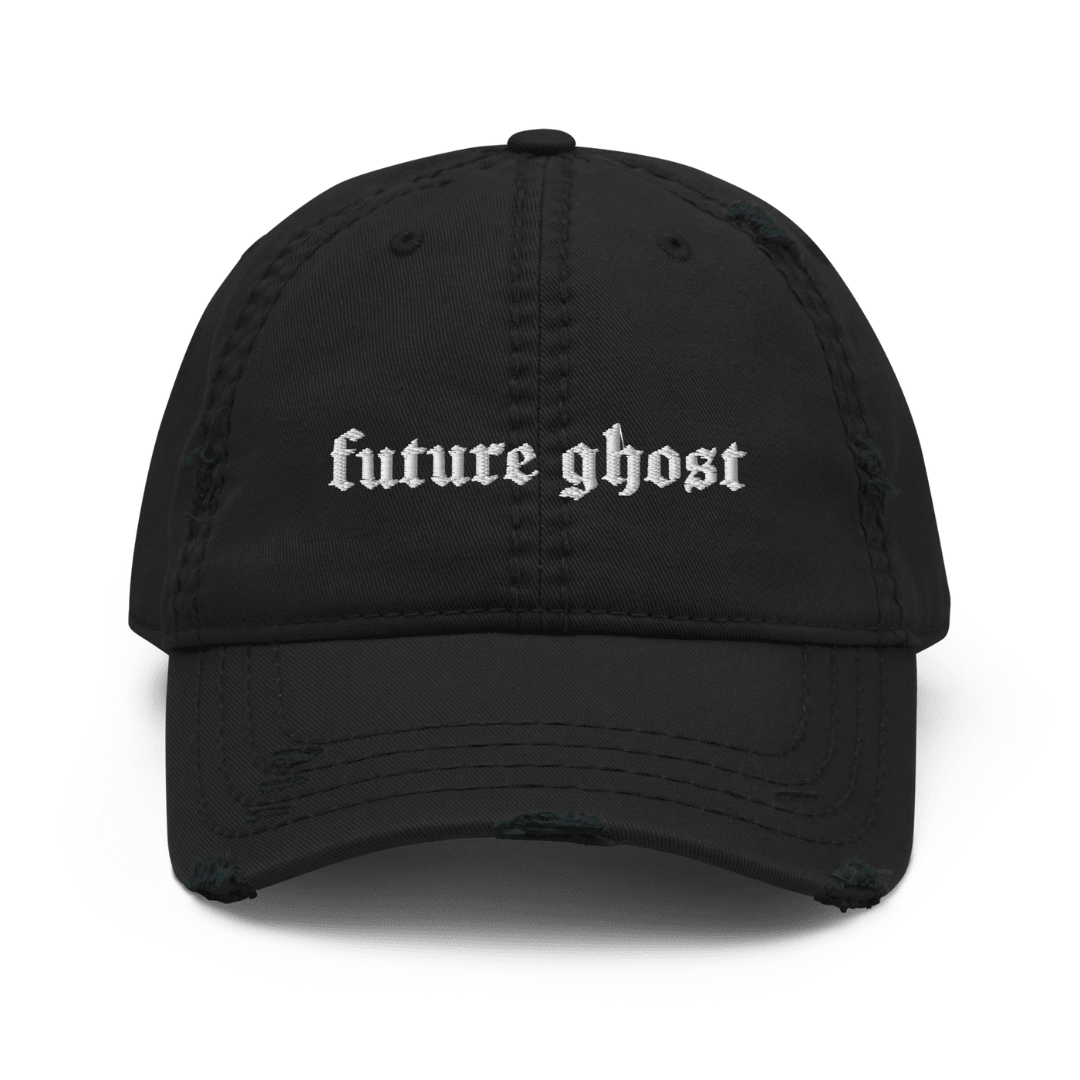 Future Ghost Gothic Distressed Dad Cap Goth Cloth Co.