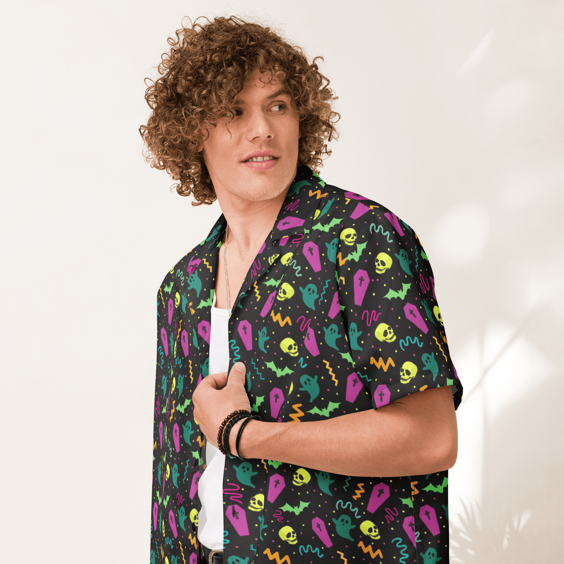 Ghoul Groove Button-Up Shirt Goth Cloth Co.