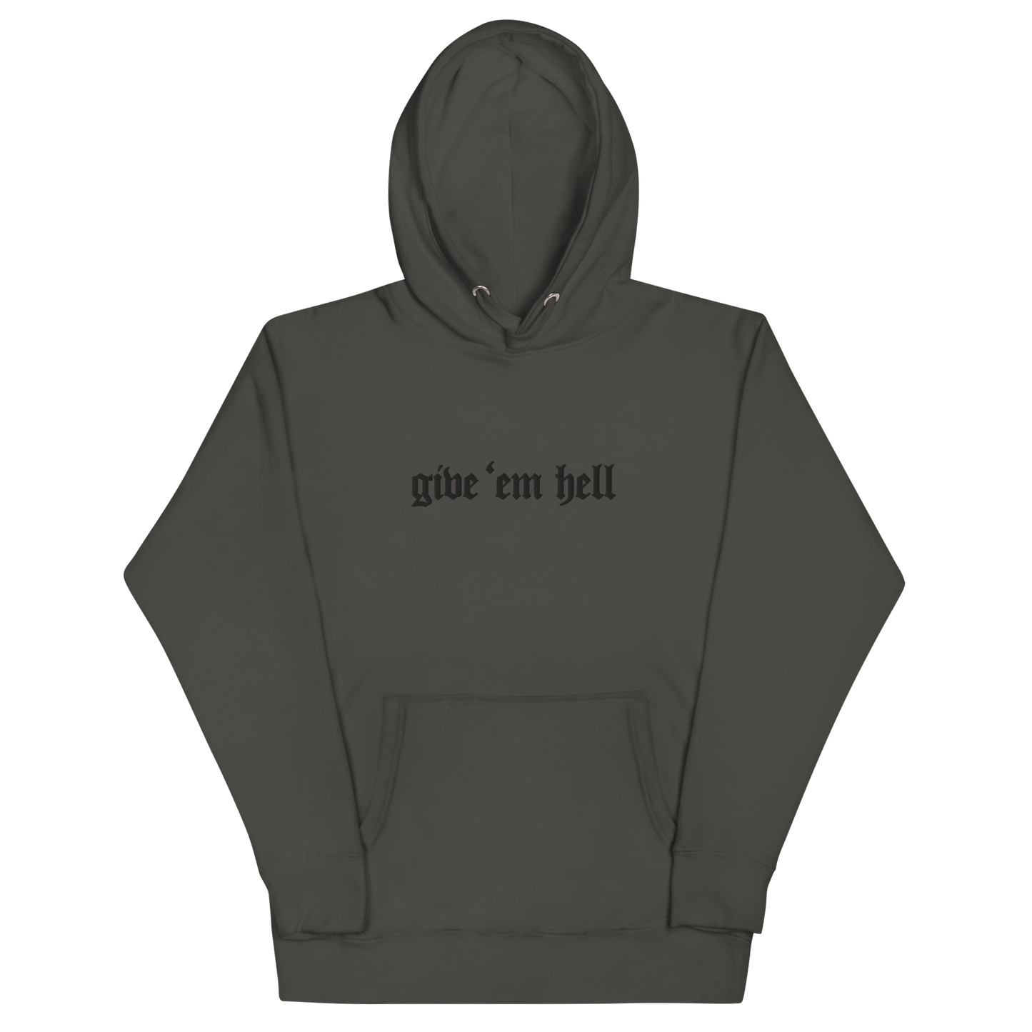 Give 'Em Hell Unisex Hoodie Goth Cloth Co.