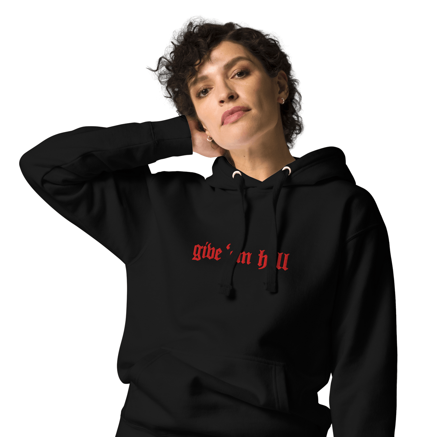 Give 'Em Hell Unisex Hoodie Goth Cloth Co.