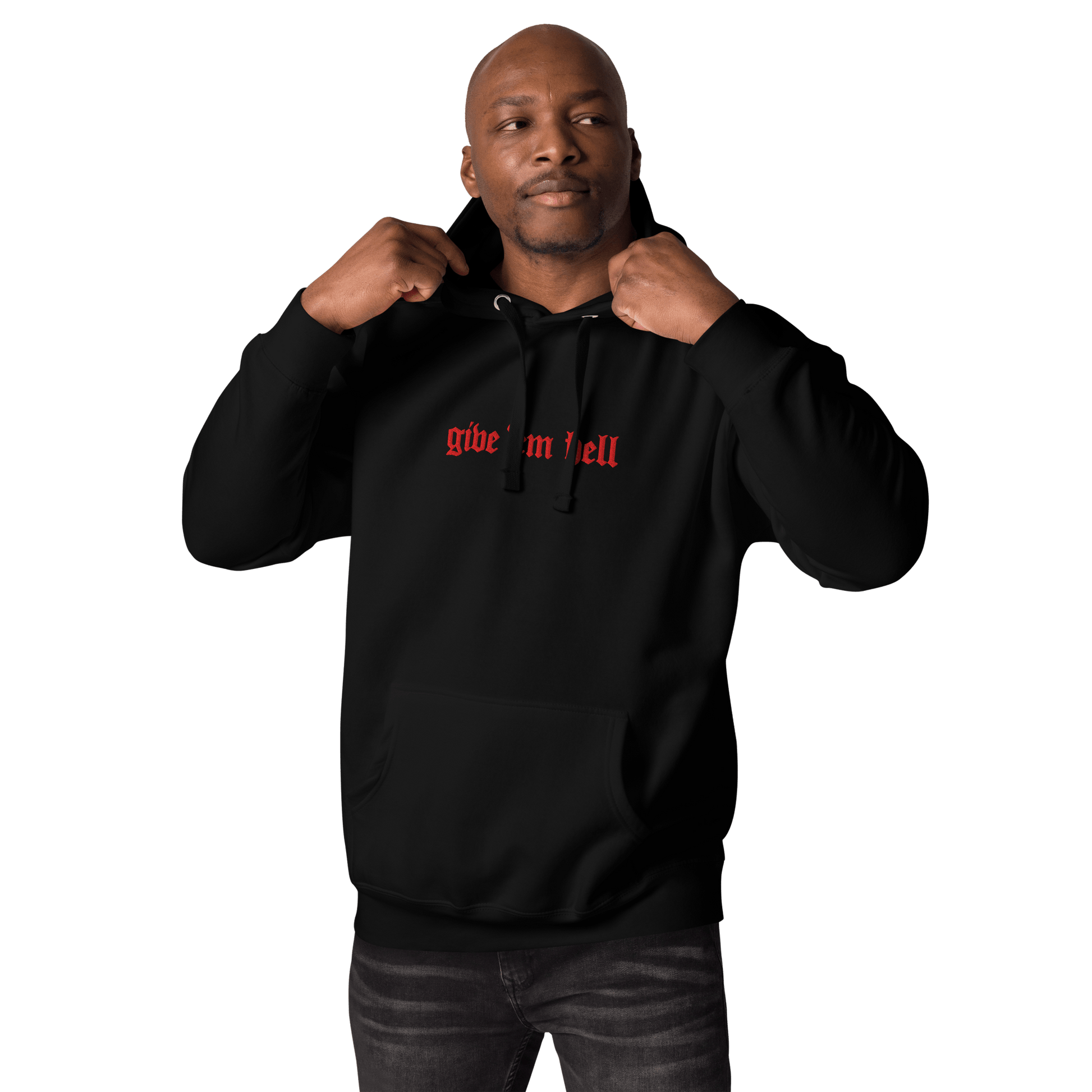 Give 'Em Hell Unisex Hoodie Goth Cloth Co.
