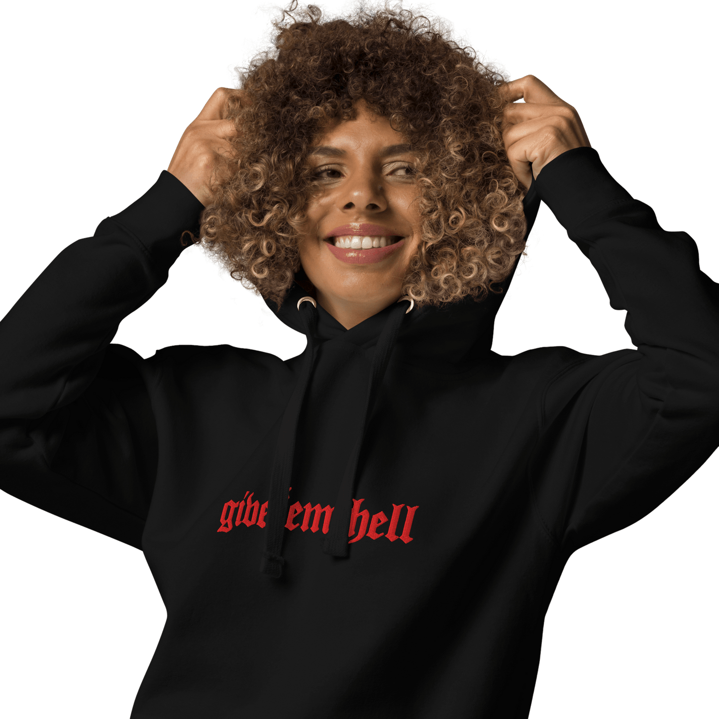 Give 'Em Hell Unisex Hoodie Goth Cloth Co.