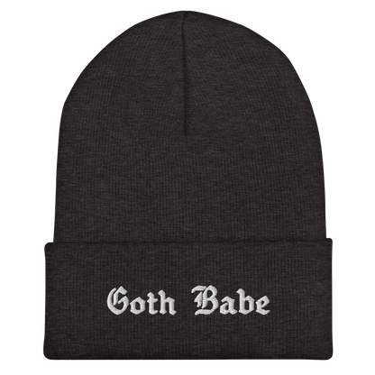 Goth Babe Cuffed Beanie Goth Cloth Co.