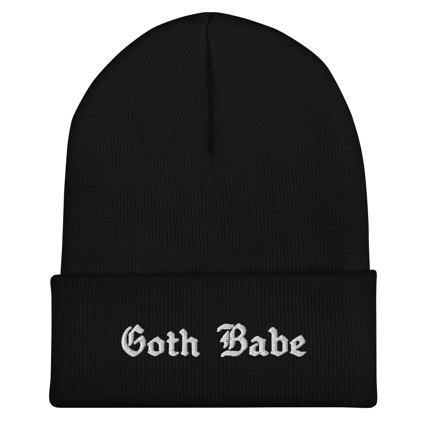 Goth Babe Cuffed Beanie Goth Cloth Co.