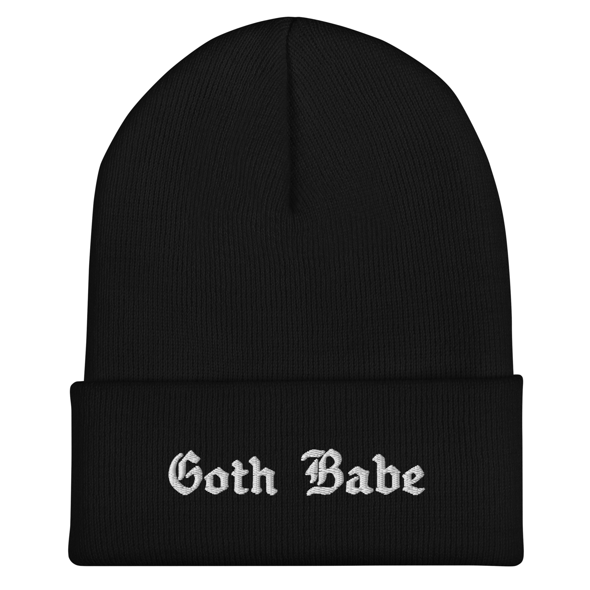 Goth Babe Cuffed Beanie Goth Cloth Co.