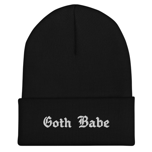 Goth Babe Cuffed Beanie Goth Cloth Co.