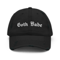 Goth Babe Distressed Dad Hat Goth Cloth Co.